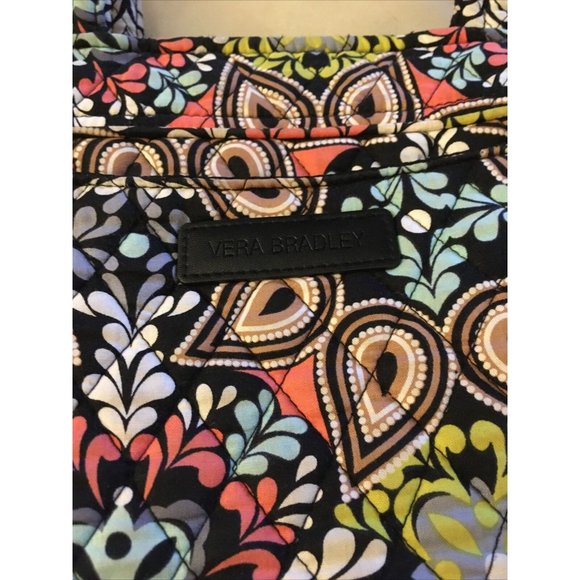 VERA BRADLEY Quilted Floral & Paisley Print Medium Bag W/Matching Wallet CLEAN - Picture 5 of 12